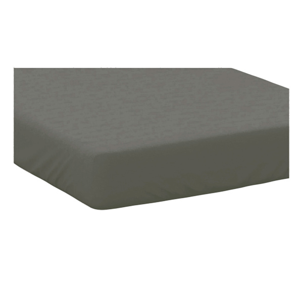 Belledorm Easycare Percale Extra Deep Fitted Sheet Double Grey Grey Double