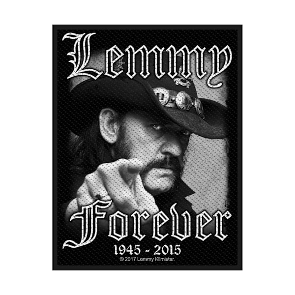 Lemmy Forever Patch One Size Black Black One Size