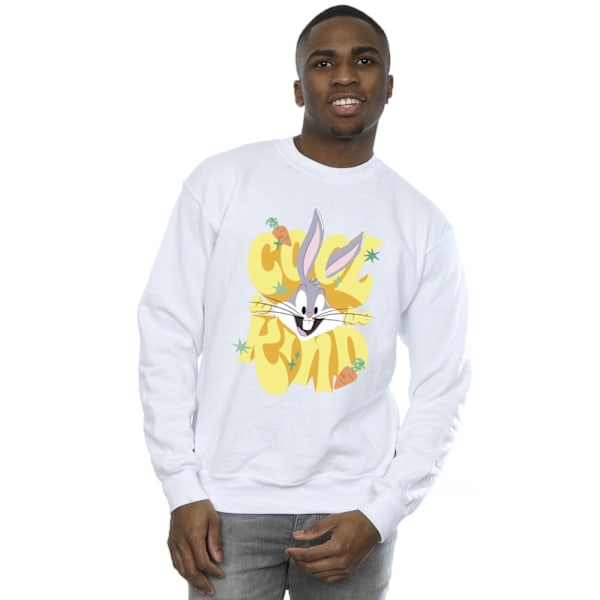 Looney Tunes Mens Bugs Cool To Be Kind Sweatshirt 5XL Vit White 5XL