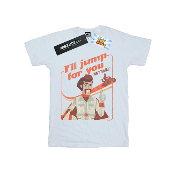 Disney Dam/Kvinnor Toy Story 4 Duke I´ll Jump For You Bomull White XXL