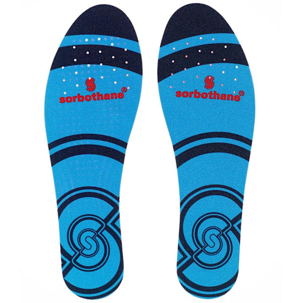 Sorbothane Full Strike Inläggssulor 5 UK-6 UK Röd/Blå Red/Blue 5 UK-6 UK