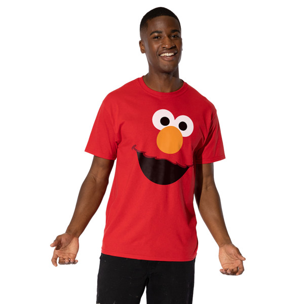 Sesame Street Elmo ansikte T-shirt XXL röd Red XXL