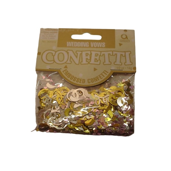 Amscan Wedding Vows Confetti One Size Guld Gold One Size