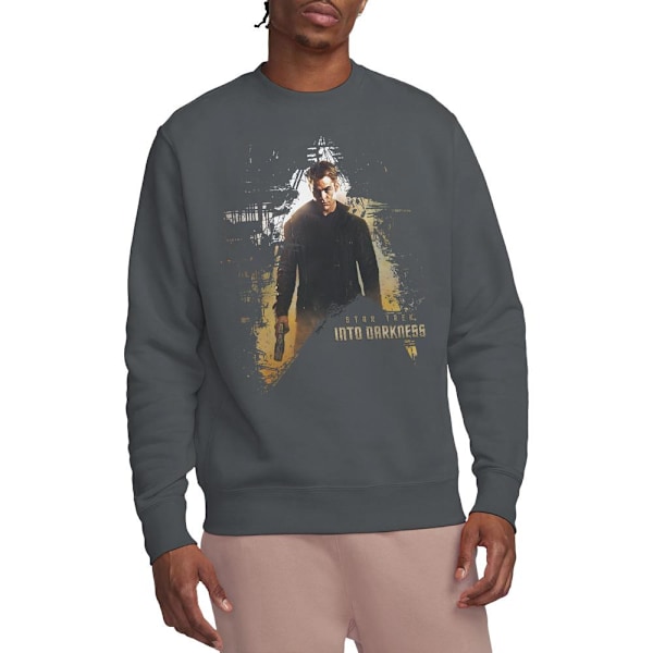 Star Trek: Into Darkness Unisex Vuxen Dark Hero Sweatshirt L Ch Charcoal L