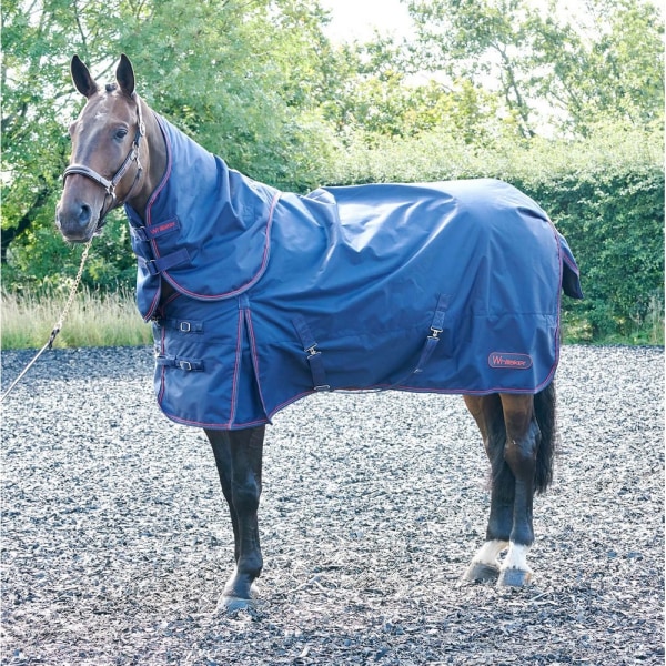 Whitaker Rastrick Combo Neck Horse Turnout Matta 7´ Marinblå Navy 7´