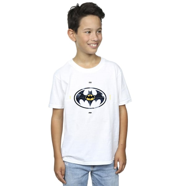 DC Comics Boys The Flash Batman Metal Logo T-Shirt 3-4 år Vit White 3-4 Years