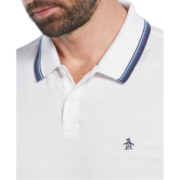 Original Penguin Herr Tipped Regular Pikétröja S Vit White S