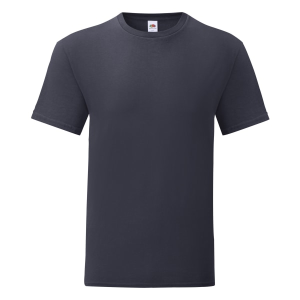 Fruit Of The Loom Iconic T-shirt för män (pack om 5) 3XL Djup Marinblå Deep Navy 3XL