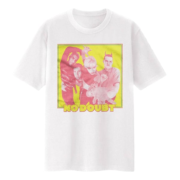 No Doubt Unisex Vuxen Foto Bomull T-shirt S Vit White S