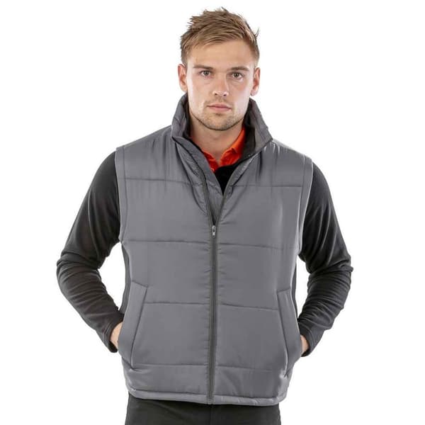Result Core Unisex Vuxen Vadderad Kroppsvärmare S Grå Grey S