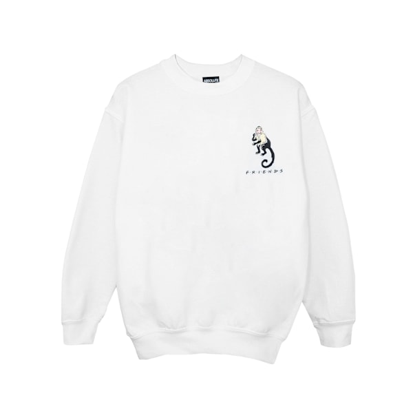 Friends Boys Marcel Brösttryck Sweatshirt 3-4 År Vit White 3-4 Years