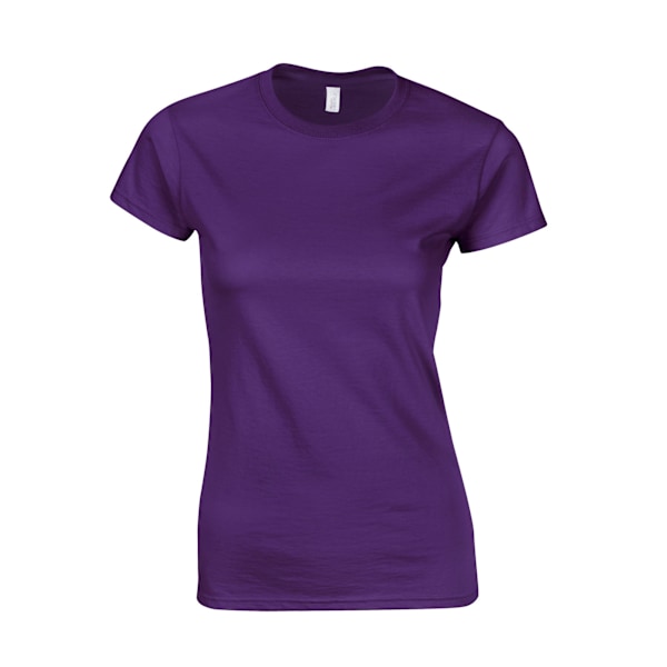 Gildan Dam/Dam Softstyle Ringspun Bomull T-shirt M Lila Purple M