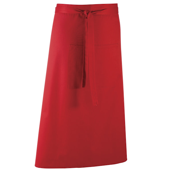Premier Unisex Färger Bar Apron / Arbetskläder (Lång Continental S Red One Size