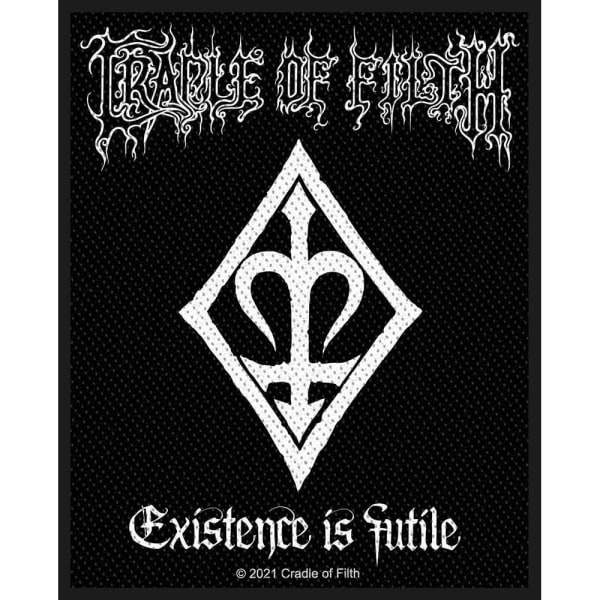 Cradle Of Filth Existence Is Futile Patch En Storlek Svart/Vit Black/White One Size