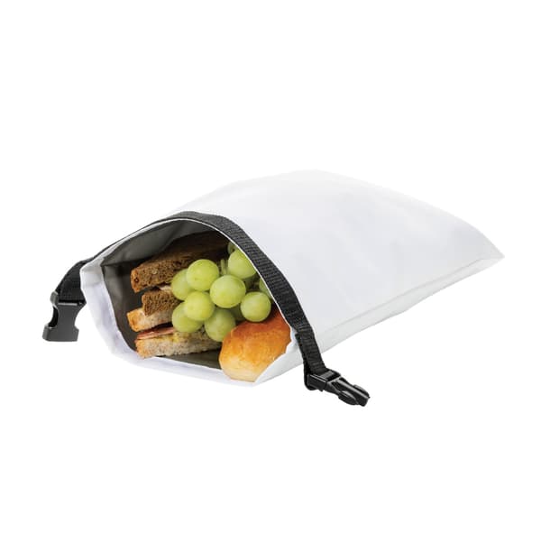 XD Collection Snackstrap RPET Vikbar Lunchväska One Size Vit White One Size