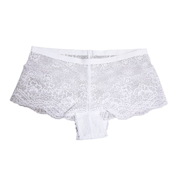 Debenhams Dam/Kvinnors Blommiga Spets Knickers 8 UK Vit White 8 UK