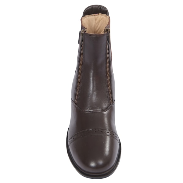 Dublin Evolution Vuxen Dubbel Dragkedja Fram Läder Paddock Stövlar Brown 7 UK