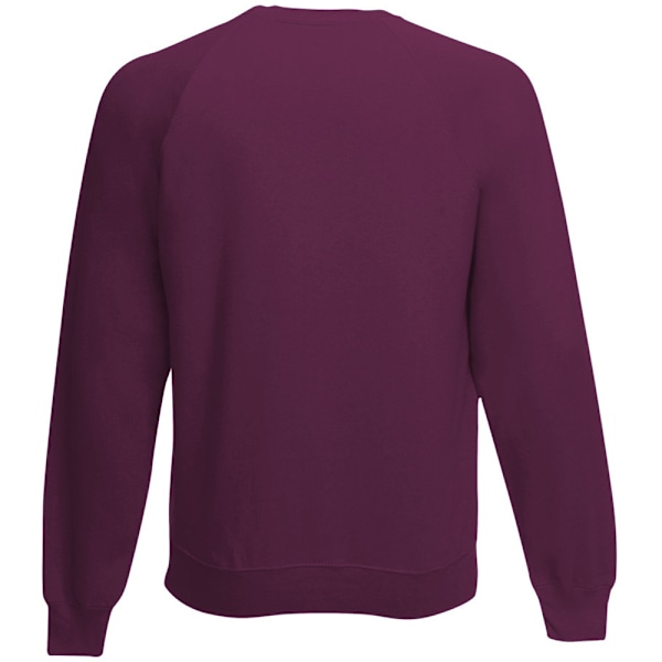 Fruit Of The Loom Barnkläder Unisex Raglanärm Sweatshirt (2-pack) Burgundy 3-4