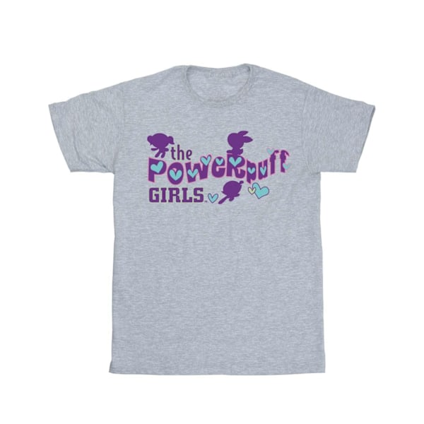 The Powerpuff Girls Dam/Damer Bomull Boyfriend T-Shirt 5XL Sports Grey 5XL