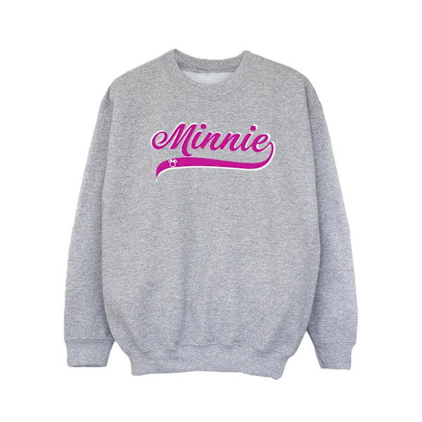 Disney Girls Minnie Mouse Logo Sweatshirt 12-13 år Sports Grå Sports Grey 12-13 Years