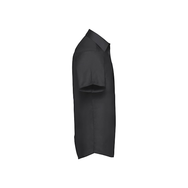 Russell Collection Herr Oxford Skräddarsydd Kortärmad Skjorta 16. Black 16.5in