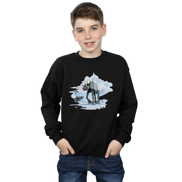 Star Wars Boys Jul AT-AT Ren Sweatshirt 12-13 År Black 12-13 Years