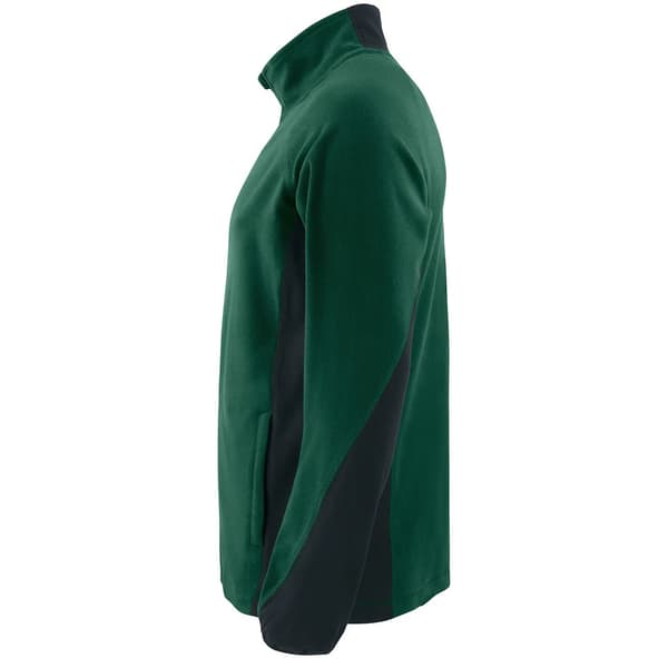 Projob Herr Prio Microfleece Raglan Fleecejacka 3XL Skogsgrön Forest Green 3XL