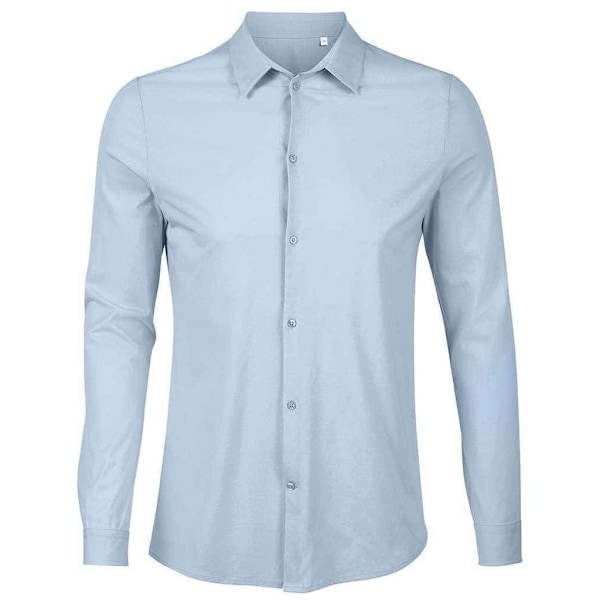 NEOBLU Balthazar Jersey Långärmad Skjorta L Mjuk Blå Soft Blue L