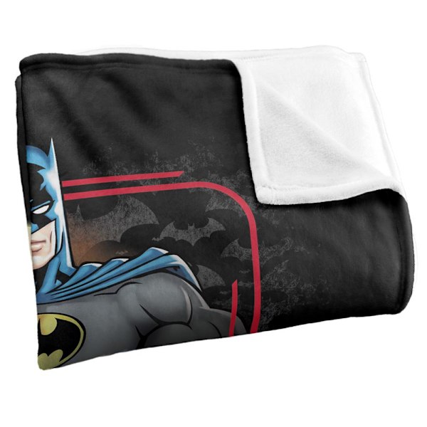 Batman Batmobile Filt En Storlek Flerfärgad Multicoloured One Size