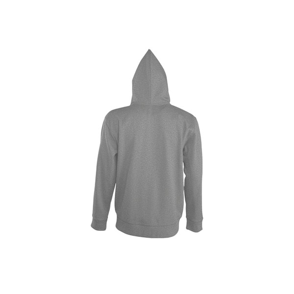 SOLS Herr Seven Full Zip Hooded Sweatshirt / Hoodie M Grey Marl Grey Marl M