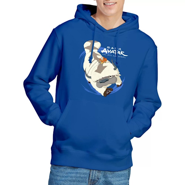 Avatar: The Last Airbender Herr In Flight Appa Hoodie L Kunglig Blå Royal Blue L