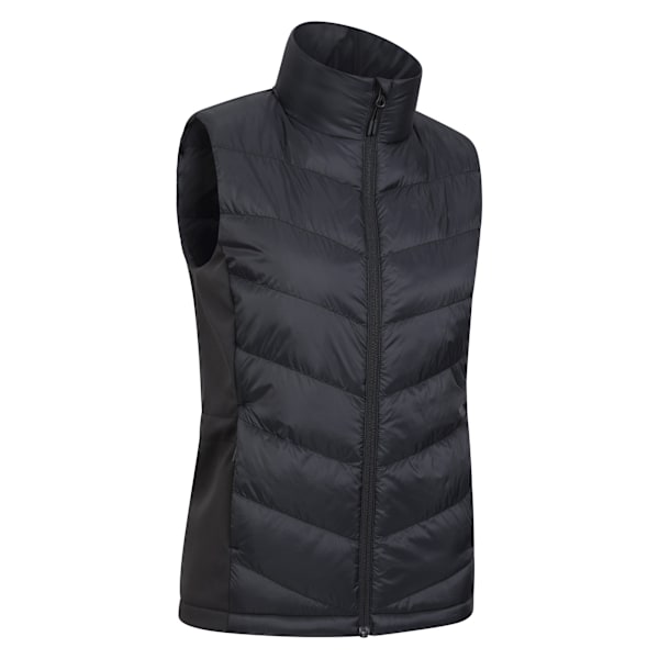 Mountain Warehouse Womens/Ladies Turbine Hybrid Gilet 10 UK Bla Black 10 UK