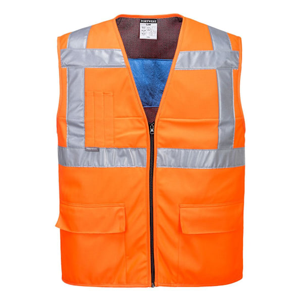 Portwest Unisex Vuxen High-Vis Kylväst S-M Orange Orange S-M