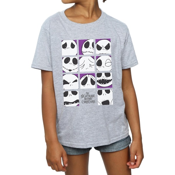 Disney Girls Nightmare Before Christmas Många Ansikten Av Jack Squa Sports Grey 12-13 Years