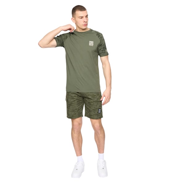 Crosshatch Janscore T-shirt för män L Deep Olive Deep Olive L