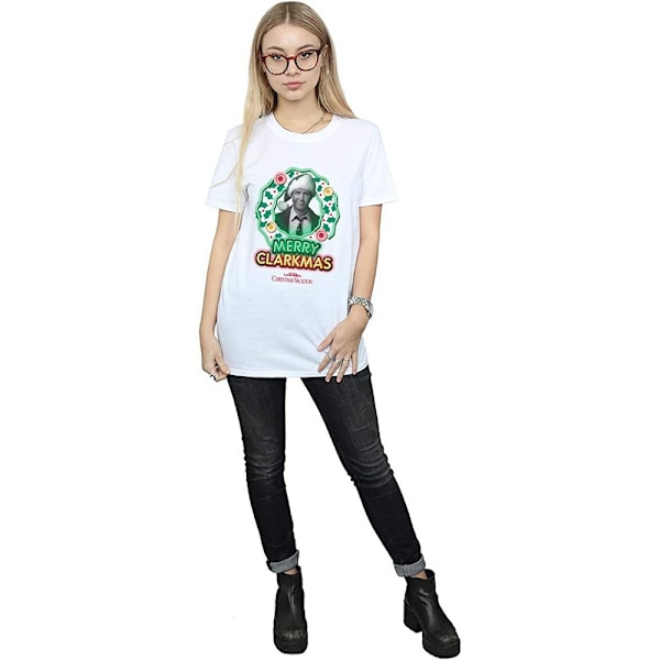 National Lampoon´s Christmas Vacation Womens/Ladies Greyscale C White S