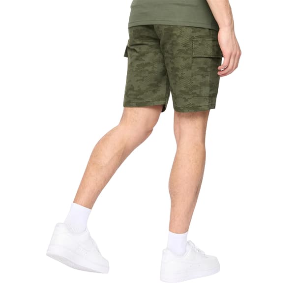 Crosshatch Herr Janscore Cargo Shorts med resår i midjan XL Deep Deep Olive XL