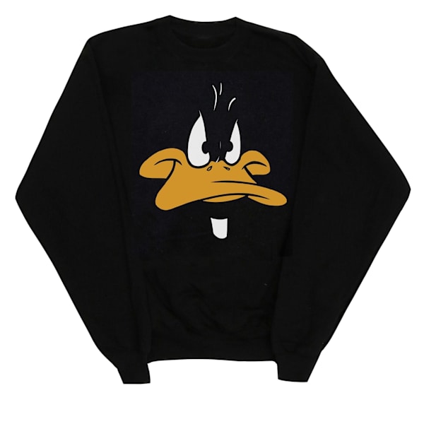 Looney Tunes Pojkar Daffy Duck Stor Ansikte Sweatshirt 5-6 År Svart Black 5-6 Years