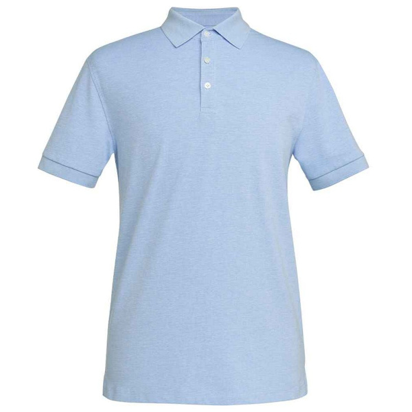 Brook Taverner Herr Hampton Bomull Polotröja L Sky Blue Marl Sky Blue Marl L
