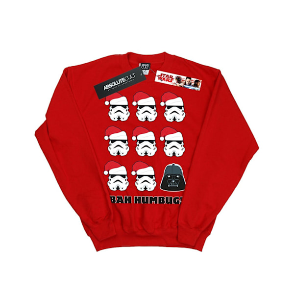 Star Wars Girls Christmas Humbug Sweatshirt 5-6 år Röd Red 5-6 Years