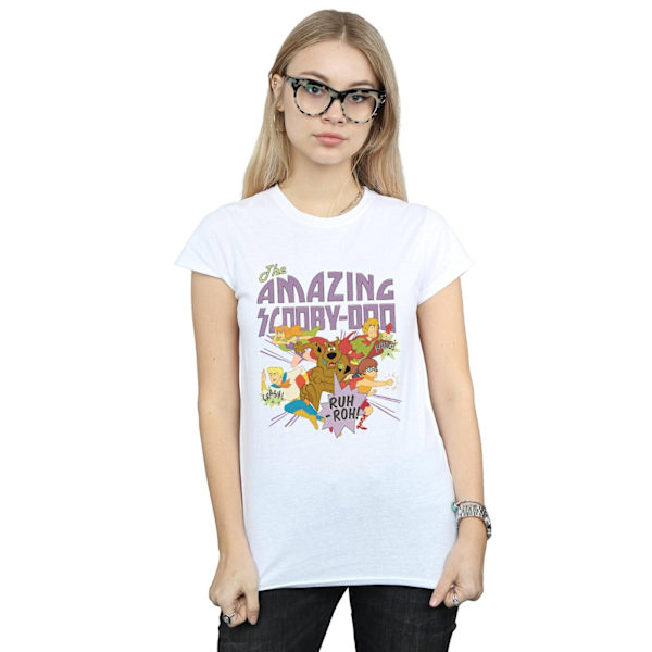 Scooby Doo Dam/Damer The Amazing Scooby Bomull T-shirt S Wh White S