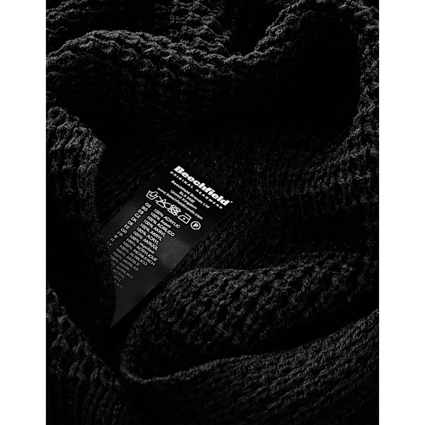 Beechfield Unisex Vuxen Klassisk Waffle Halsduk One Size Svart Black One Size