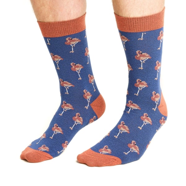 Laurence Llewelyn-Bowen Herrstrumpor med mönster (3-pack) M Blå Blue/Brown/Navy M