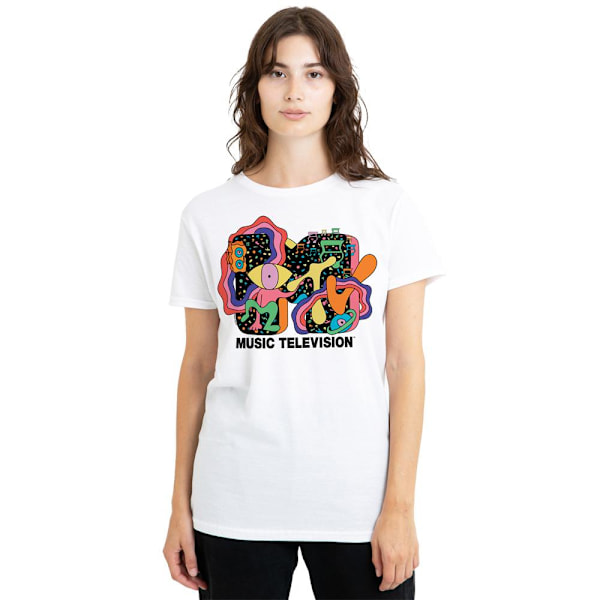MTV Unisex Vuxen Expression T-Shirt L Vit White L