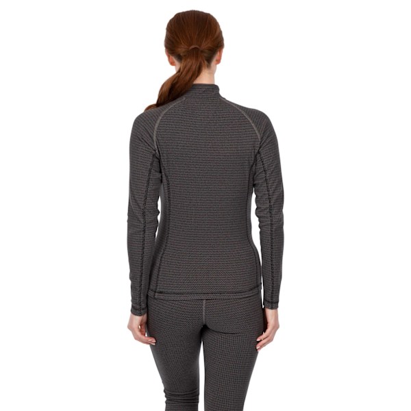 Trespass Womens/Ladies Gina Base Layer Top L Svart/Stormgrå Black/Storm Grey L