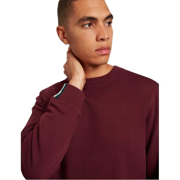 Ted Baker Herr Tröja med Rund Hals M Oxblod Oxblood M