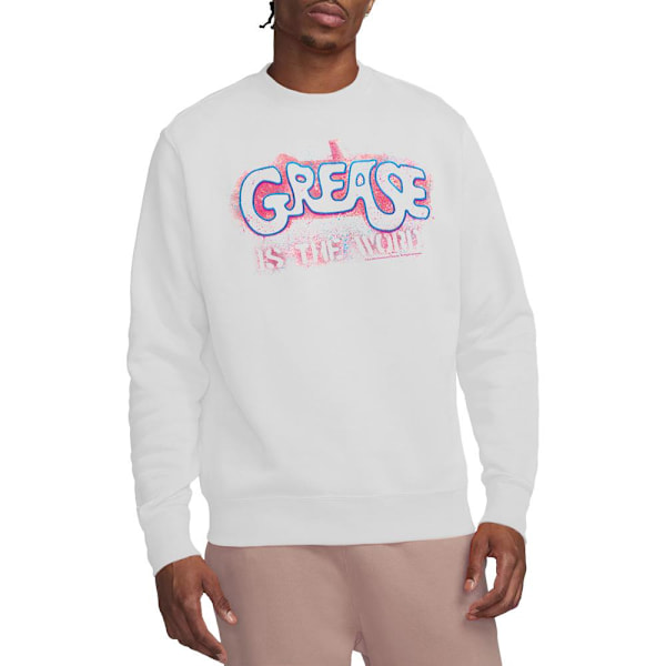 Grease Unisex Vuxen Grease Is The Word Sweatshirt M Vit White M