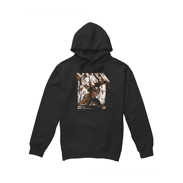 Marvel Herr X-Men Gambit Infografik Hoodie XL Svart Black XL