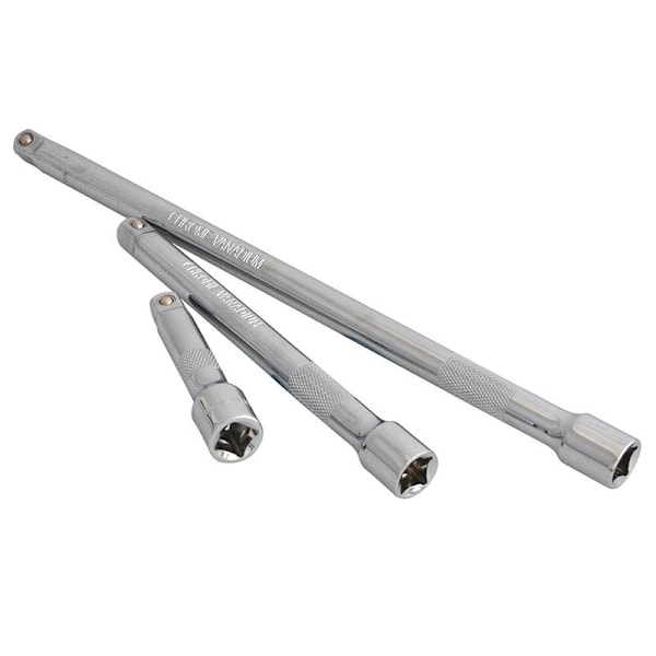 Bluespot Tools 3/8 tum Fyrkantsfäste CV Förlängningsstång Set 3 Delar Multi Colour One Size