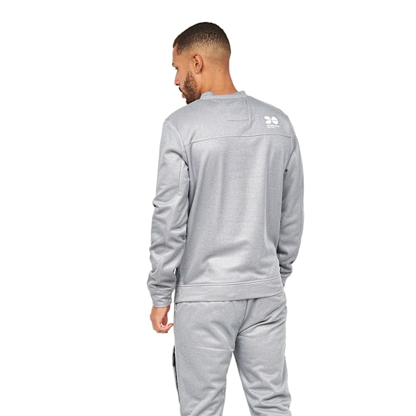 Crosshatch Langtons Crew Neck Track Top M Charcoal för män Charcoal M